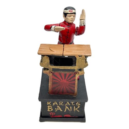 鋳造 貯金箱 iron coin bank KARATE BANK 空手
