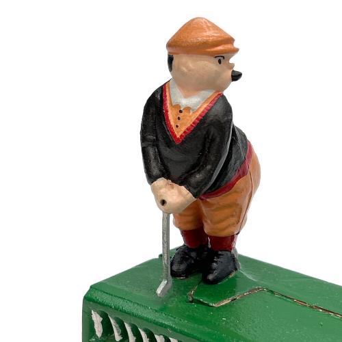 鋳造 貯金箱 iron coin bank BIRDIE PUTT バーディーパット ゴルファー