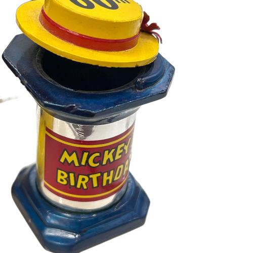 ミッキーマウス 貯金箱 60周年記念 ※ジャンク品/インテリアとして