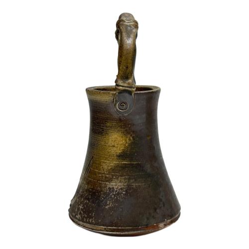 備前焼 (ビゼンヤキ) つる付中花入(浅切) 程度Ｓ