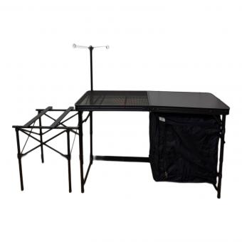 DOD (ディーオーディー) アウトドアテーブル TB5-723-BK COOKING KING