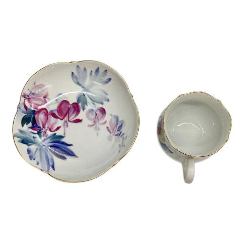 カップ&ソーサー 現代花（青い花模様）