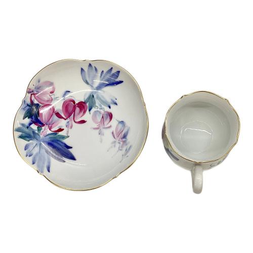 カップ&ソーサー 現代花（青い花模様）