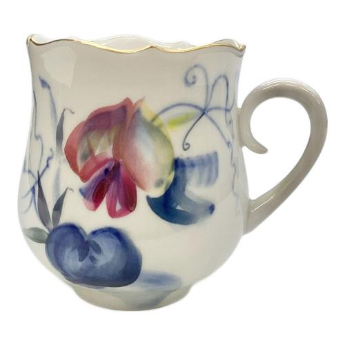 カップ&ソーサー 現代花（青い花模様）