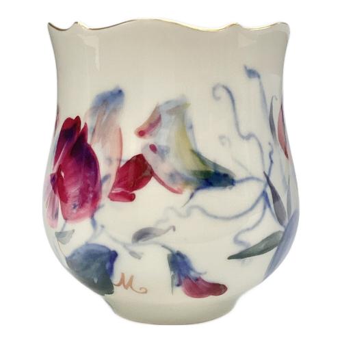 カップ&ソーサー 現代花（青い花模様）