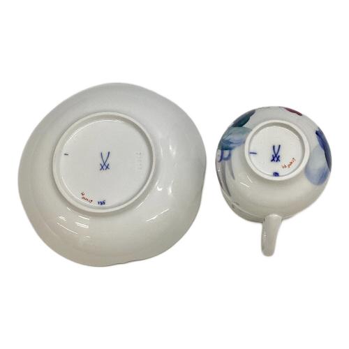 カップ&ソーサー 現代花（青い花模様）