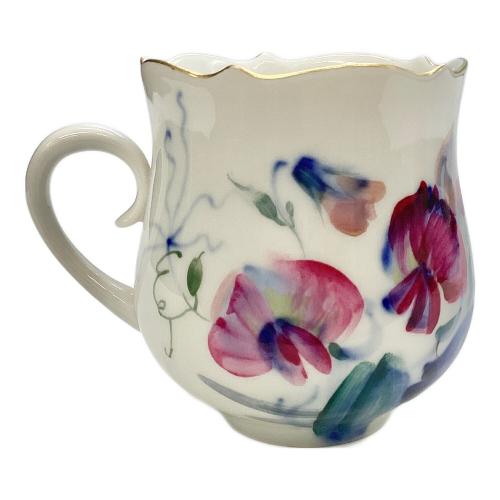 カップ&ソーサー 現代花（青い花模様）