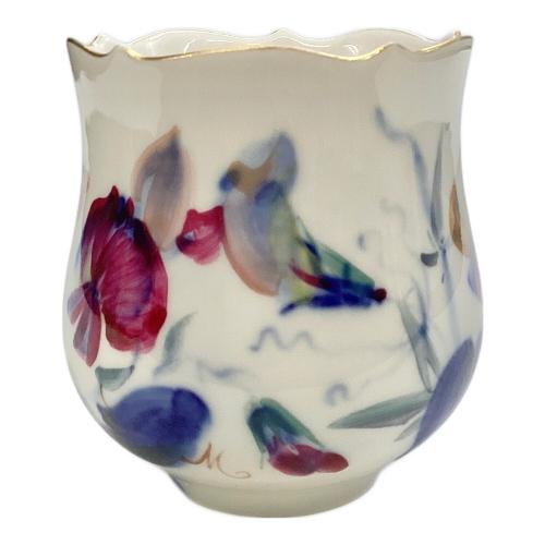 カップ&ソーサー 現代花（青い花模様）