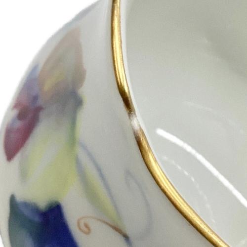 カップ&ソーサー 現代花（青い花模様）