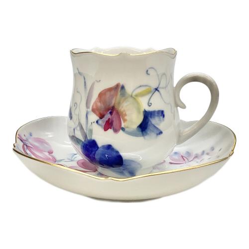 カップ&ソーサー 現代花（青い花模様）