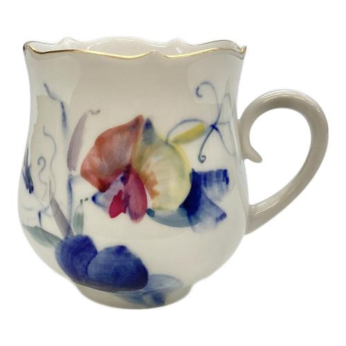 カップ&ソーサー 現代花（青い花模様）