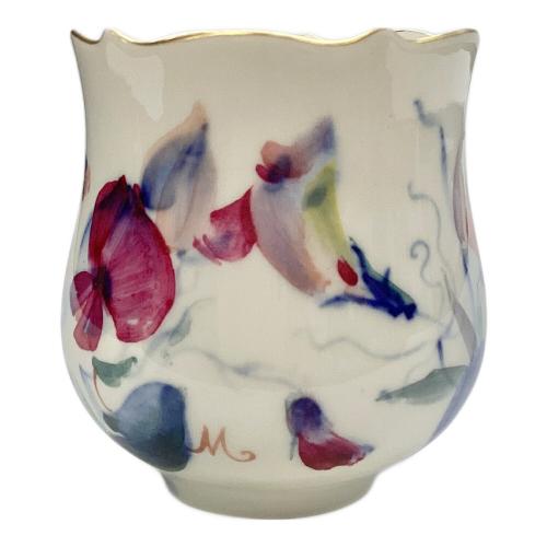 カップ&ソーサー 現代花（青い花模様）