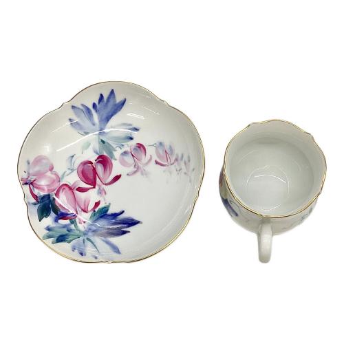 カップ&ソーサー 現代花（青い花模様）