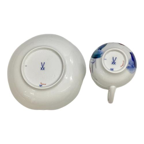 カップ&ソーサー 現代花（青い花模様）