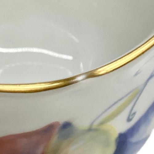 カップ&ソーサー 現代花（青い花模様）