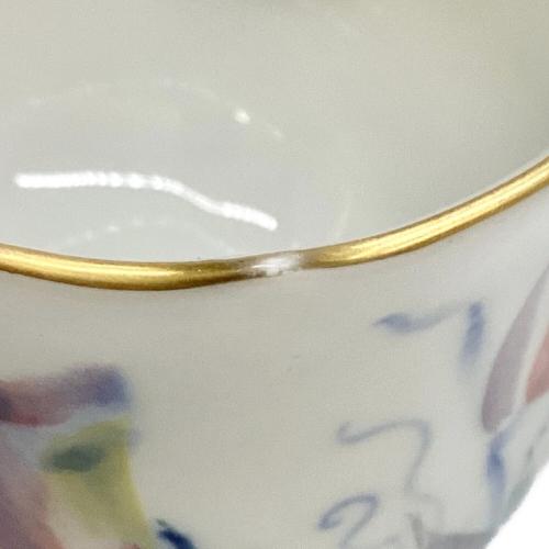 カップ&ソーサー 現代花（青い花模様）