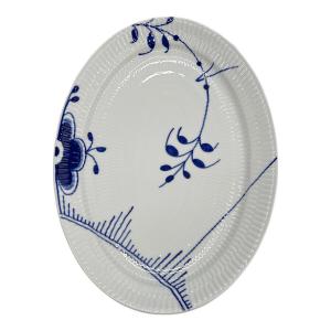ROYAL COPENHAGEN (ロイヤル・コペンハーゲン) オーバルプレート ブルーフルーテッド・メガ