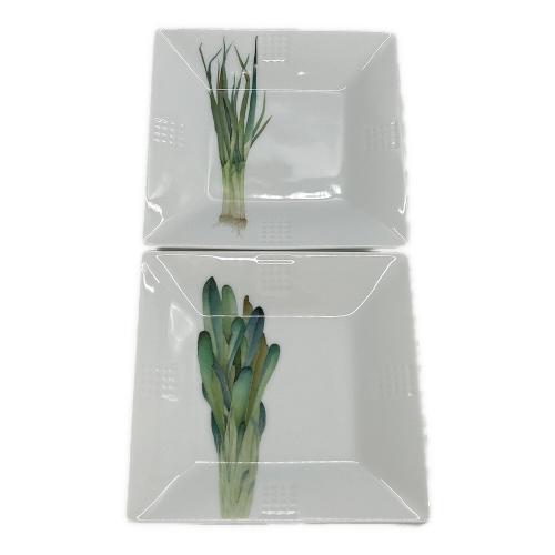 Noritake (ノリタケ) スクエアプレートセット 京香旬彩  絵変り5枚 15cm