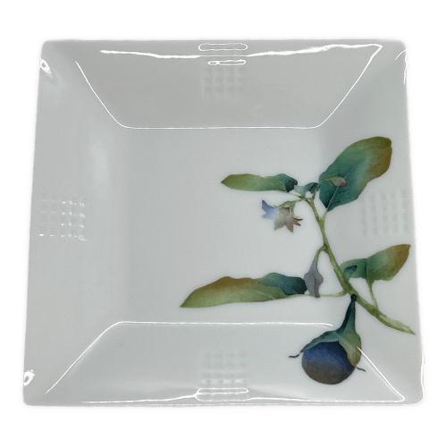 Noritake (ノリタケ) スクエアプレートセット 京香旬彩  絵変り5枚 15cm