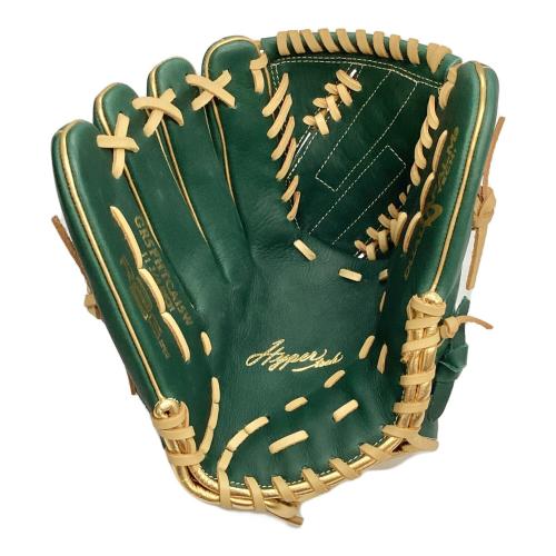 軟式 左投 HYPER TECH COLOR SYNC 投手用 GR5FHTCA15W ダークグリーン