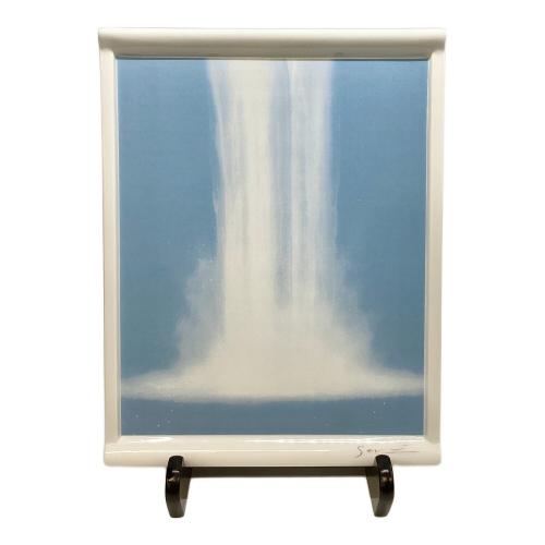 深川製磁 陶板画・彩磁プレート 千住博 「ウォーターフォール」