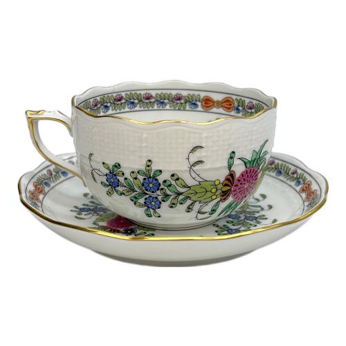 Herend (ヘレンド) カップ&ソーサー インドの華 多彩色 USED