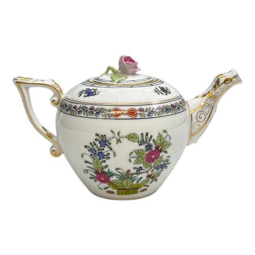 Herend (ヘレンド) ティーポット インドの華 多彩色 ミニ USED