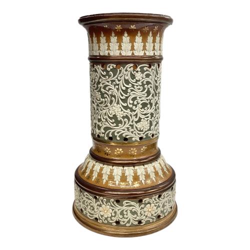 DOULTON ガスランプ装飾部品 ランベス窯 19世紀末～20世紀初頭