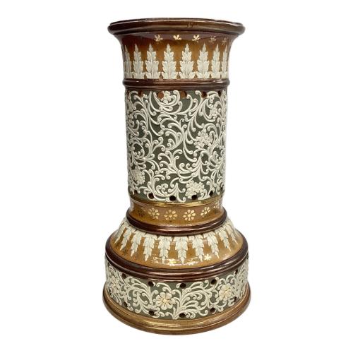 DOULTON ガスランプ装飾部品 ランベス窯 19世紀末～20世紀初頭