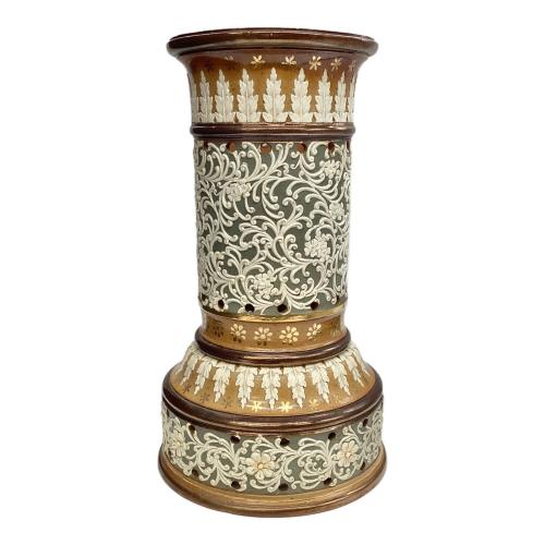 DOULTON ガスランプ装飾部品 ランベス窯 19世紀末～20世紀初頭