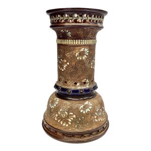 DOULTON ガスランプ装飾部品 ランベス窯 19世紀末～20世紀初頭