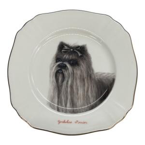 NARUMI (ナルミ) アートプレート 10688-5160/ヨークシャーテリア 愛犬シリーズ/スタジオアート