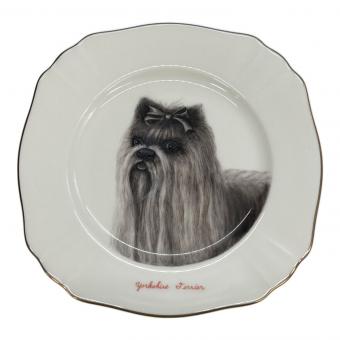 NARUMI (ナルミ) アートプレート 10688-5160/ヨークシャーテリア 愛犬シリーズ/スタジオアート