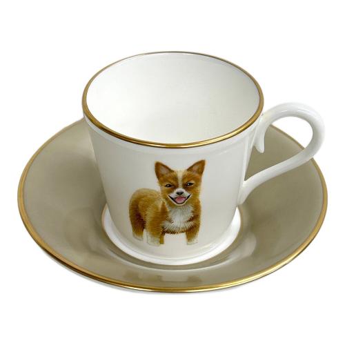 NARUMI (ナルミ) カップ&ソーサー 10685-20722/ウェルシュコーギー 愛犬シリーズ/スタジオアート