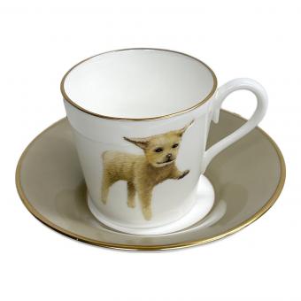 NARUMI (ナルミ) カップ&ソーサー 10687-20722/ラブラドールレトリバー 愛犬シリーズ/スタジオアート