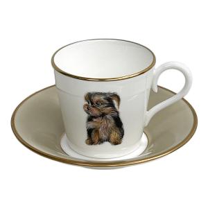 NARUMI (ナルミ) カップ&ソーサー 10688-20722/ヨークシャーテリア 愛犬シリーズ/スタジオアート