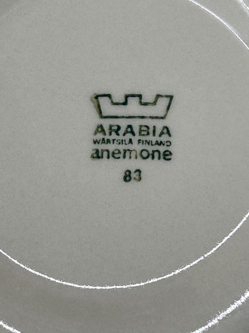 ARABIA (アラビア) カップ&ソーサー アネモネ USED