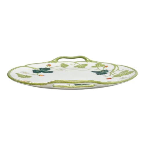 MINTON (ミントン) B&Bプレート グリーン＆ピンク ヴィクトリアストロベリー USED