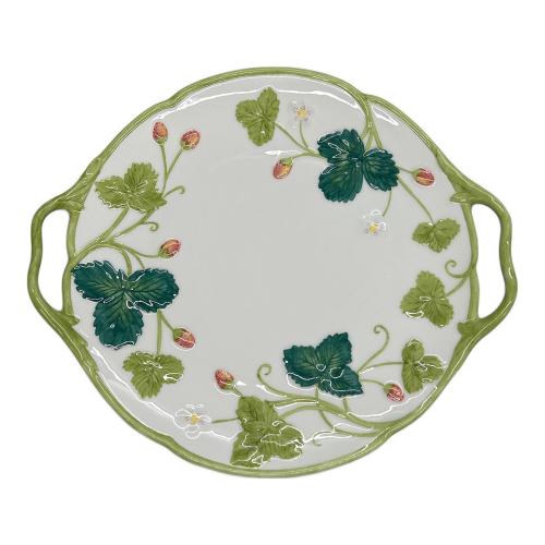 MINTON (ミントン) B&Bプレート グリーン＆ピンク ヴィクトリアストロベリー USED