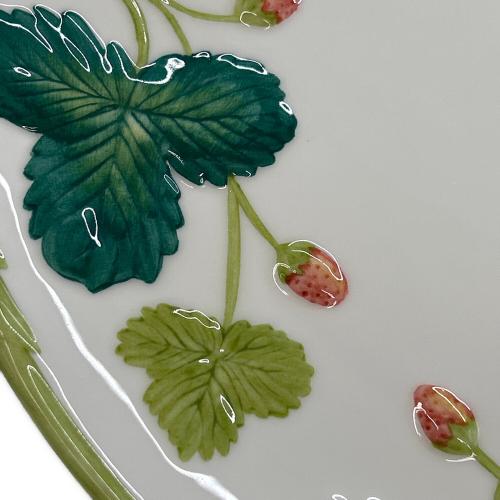 MINTON (ミントン) B&Bプレート グリーン＆ピンク ヴィクトリアストロベリー USED