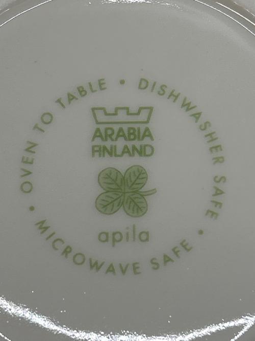ARABIA(アラビア) カップ&ソーサー apila アピラ 復刻版 2Pセット　