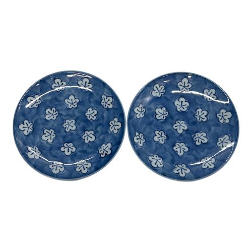 有田焼 (アリタヤキ) 朝盃(椀皿) 2Pセット 古染風梅紋 源右衛門窯