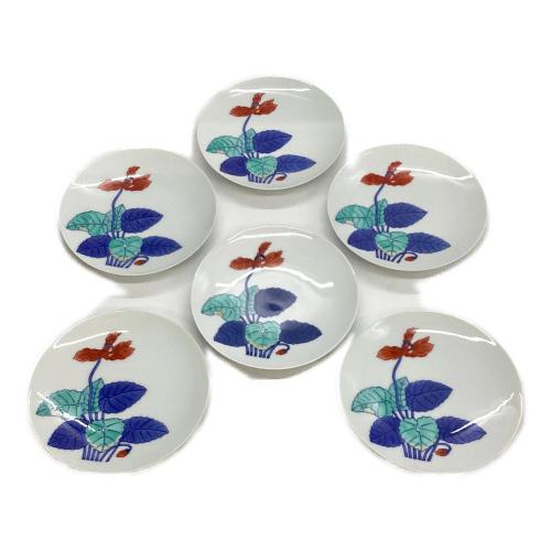 カップ&ソーサー 色鍋島 錦花絵紅茶碗 6P 今泉今右衛門作