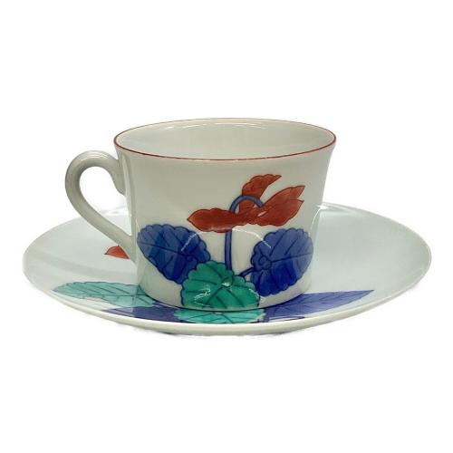 カップ&ソーサー 色鍋島 錦花絵紅茶碗 6P 今泉今右衛門作