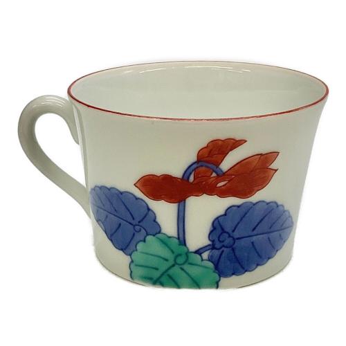 カップ&ソーサー 色鍋島 錦花絵紅茶碗 6P 今泉今右衛門作