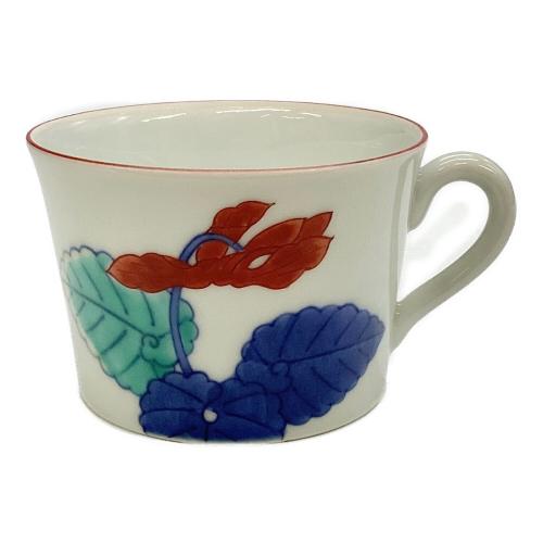 カップ&ソーサー 色鍋島 錦花絵紅茶碗 6P 今泉今右衛門作