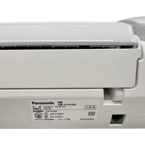 電話機 デジタルコードレス普通紙ファクス子機付 KX-PD360DL