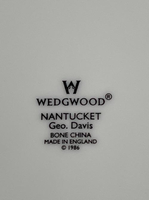 Wedgwood (ウェッジウッド) 洋食器セット ナンタケット カップ＆ソーサー×2 15㎝プレート×2 20.5㎝プレート×2