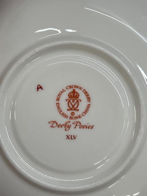 ROYAL CROWN DERBY (ロイヤルクラウンダービー) カップ&ソーサー Derby Posies 6P