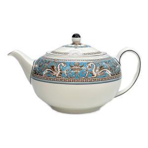 Wedgwood (ウェッジウッド) ティーポット フロレンティーン・ターコイズ